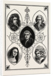 Drury Lane Celebrities. Betterson, Mrs. Pritchard, Garrick, Macklin, Mrs. Robinson by Anonymous