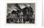 Burning of Covent Garden Theatre in 1856 by Anonymous