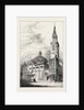 Exterior of St. Stephen's, Walbrook, in 1700 by Anonymous