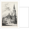 Exterior of St. Stephen's, Walbrook, in 1700 by Anonymous