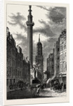 The Monument And the Church of St. Magnus, About 1800 London by Anonymous