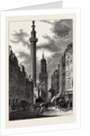 The Monument And the Church of St. Magnus, About 1800 London by Anonymous