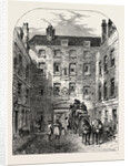 Outer Court of La Belle Sauvage in 1828 London by Anonymous