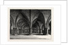 The Church of St. Faith, the Crypt of Old St. Paul's, From A View By Hollar by Anonymous