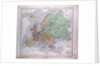 Europe, Europa, antique map 1869 by Th. von Liechtenstern and Henry Lange