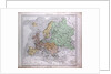 Europe, Europa, antique map 1869 by Th. von Liechtenstern and Henry Lange