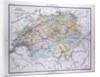 Switzerland, antique map 1869 by Th. von Liechtenstern and Henry Lange
