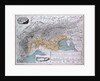 Alps, Alpengebiet, antique map 1869 by Th. von Liechtenstern and Henry Lange