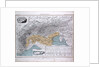 Alps, Alpengebiet, antique map 1869 by Th. von Liechtenstern and Henry Lange