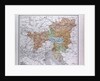 South East Germany, Sudostliches Deutschland, antique map 1869 by Th. von Liechtenstern and Henry Lange