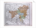 South East Germany, Sudostliches Deutschland, antique map 1869 by Th. von Liechtenstern and Henry Lange