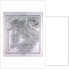 Italy, antique map 1869 by Th. von Liechtenstern and Henry Lange