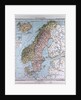 Scandinavia, Northern Europe, antique map 1869 by Th. von Liechtenstern and Henry Lange