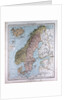Scandinavia, Northern Europe, antique map 1869 by Th. von Liechtenstern and Henry Lange
