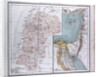 Israel, Syria, Palestina, antique map 1869 by Th. von Liechtenstern and Henry Lange