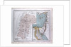 Israel, Syria, Palestina, antique map 1869 by Th. von Liechtenstern and Henry Lange