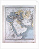 Western Asia or West Asia, antique map 1869 by Th. von Liechtenstern and Henry Lange