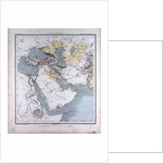 Western Asia or West Asia, antique map 1869 by Th. von Liechtenstern and Henry Lange