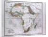 Africa Map, antique map 1869 by Th. von Liechtenstern and Henry Lange
