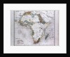 Africa Map, antique map 1869 by Th. von Liechtenstern and Henry Lange