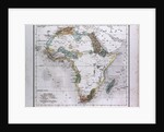 Africa Map, antique map 1869 by Th. von Liechtenstern and Henry Lange