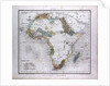 Africa Map, antique map 1869 by Th. von Liechtenstern and Henry Lange