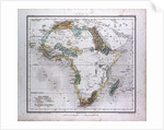 Africa Map, antique map 1869 by Th. von Liechtenstern and Henry Lange