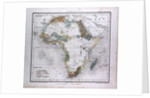 Africa Map, antique map 1869 by Th. von Liechtenstern and Henry Lange