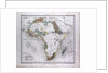 Africa Map, antique map 1869 by Th. von Liechtenstern and Henry Lange