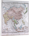 Asia, antique map 1869 by Th. von Liechtenstern and Henry Lange