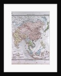 Asia, antique map 1869 by Th. von Liechtenstern and Henry Lange