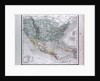 North American and Central America, antique map 1869 by Th. von Liechtenstern and Henry Lange