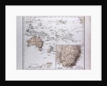 Australia and Oceania Map, antique map 1869 by Th. von Liechtenstern and Henry Lange