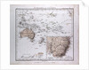 Australia and Oceania Map, antique map 1869 by Th. von Liechtenstern and Henry Lange