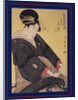 Tamaya uchi Hanamurasaki, Sekiya, Teriha, Hanamurasaki of the Tamaya, kamuro, Sekiya, Teriha by Utamaro Kitagawa