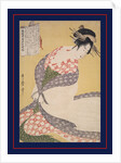 Shira-uchikake,The white surcoat by Utamaro Kitagawa