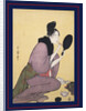 Kuchi-beni,Painting the lips by Utamaro Kitagawa