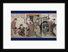 Mitate gosho-guruma, Parody of an imperial carriage scene by Utamaro Kitagawa