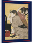 Kami-yui, Dressing the hair by Utamaro Kitagawa