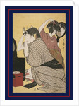 Kami-yui, Dressing the hair by Utamaro Kitagawa
