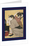 Kami-yui, Dressing the hair by Utamaro Kitagawa