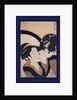Sugatami shichinin keshô, Seven women applying make-up using a full-length mirror by Utamaro Kitagawa
