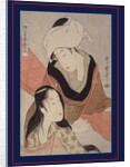 Shinshi-bari, Cloth-stretcher by Utamaro Kitagawa