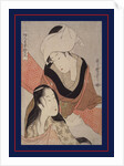 Shinshi-bari, Cloth-stretcher by Utamaro Kitagawa