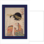 Kiseru o motsu onna, Woman holding a pipe by Utamaro Kitagawa