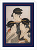 Tôji san bijin, Three beauties of the present day by Utamaro Kitagawa