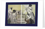 Daidokoro, Kitchen scene by Utamaro Kitagawa