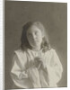 Studio Portrait of Tine Kleiterp as praying girl by C.J.L. Vermeulen