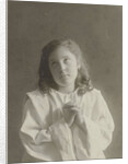 Studio Portrait of Tine Kleiterp as praying girl by C.J.L. Vermeulen