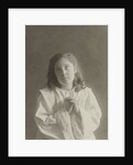 Studio Portrait of Tine Kleiterp as praying girl by C.J.L. Vermeulen